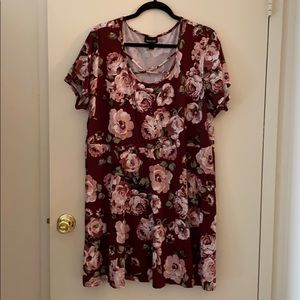 Joe Boxer crisscross neck floral dress